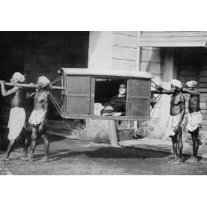  Four Indians carrying palanquin, India CREATED/PUBLISHED 