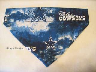 Dallas Cowboys over the collar dog bandana, water color  