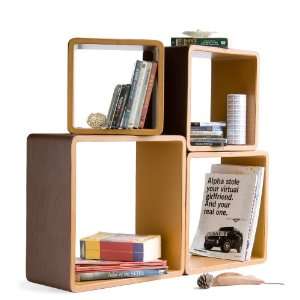   Square Leather Wall Shelf / Bookshelf / Floating Shelf (Set of 4