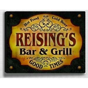  Reisings Bar & Grill 14 x 11 Collectible Stretched 