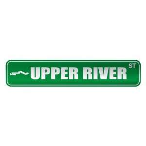   UPPER RIVER ST  STREET SIGN CITY GAMBIA