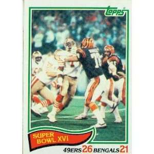  1982 Topps #9 Super Bowl XVI / Anthony Munoz   Cincinnati 