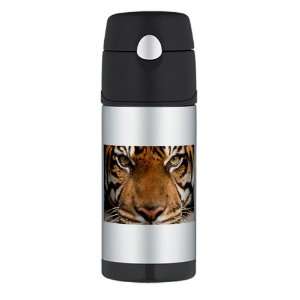  Thermos Travel Water Bottle Sumatran Tiger Face 