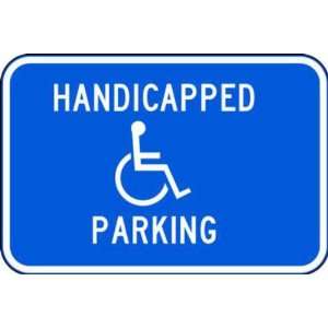 Zing Eco Parking Sign, HANDICAPPED PARKING with Picto, 12 Width x 