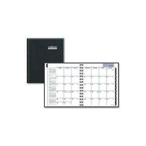 x8 3/4, Black   Sold as 1 EA   DayMinder Monthly Planner features two 
