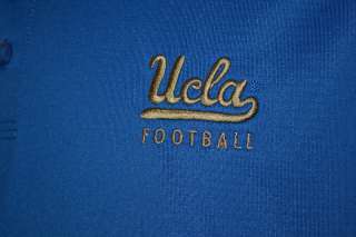 UCLA ADIDAS CLIMACOOL SHORT SLEEVE BLUE ATHLETIC POLO GOLF SHIRT MENS 