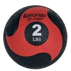   Deluxe Low Bounce Medicine Ball   Black Red 2 Lb