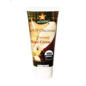 Hand Cream   Organic Coconut   By Natures Paradise Beauty