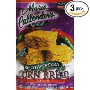 Marie Callenders Southwestern Corn Bread Mix 16 Oz (3 pack)  