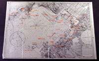 1945 Original USAF Map Kure Naval Base Hiroshima, Japan  