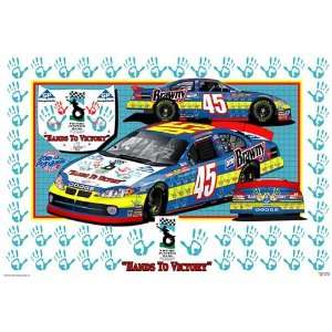  Sam Bass Kyle Petty Hands to Victory Poster