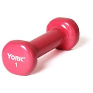  Vinyl Fitbell   Pink 1 lb