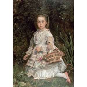  Portrait of Gracia by John everett Millais 11.13X16.00 