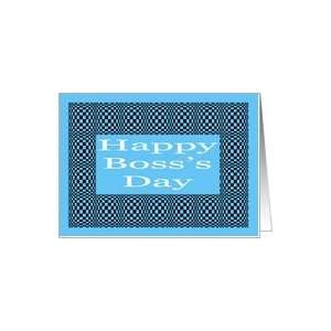  Happy Bosss Day wild blue design Card Health & Personal 