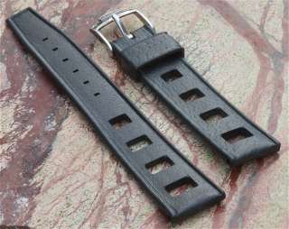 Vintage 20mm rubber Tropic dive band with Heuer buckle  