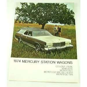  1974 74 MERCURY STATION WAGON BROCHURE Marquis Montego 