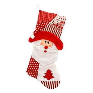  33 Red And White Santa Super Stocking