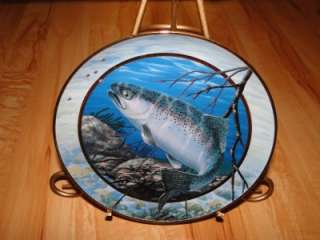 Field & Stream Steelhead Trout Franklin Mint Fish Plate  
