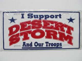 License Plate, I Survived Desert Storm NEW Collectible  