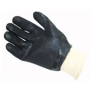 Fisherbrand Double Dipped PVC Gloves, Sandy Finish; Interlock Lined 