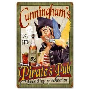  Pirates Pub Personalized Vintage Metal Sign   Victory Vintage Signs 
