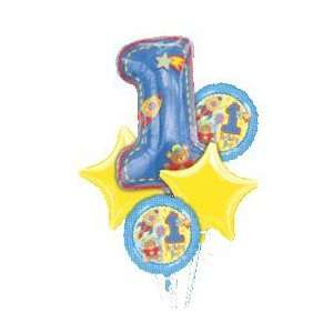  Hugs and Stitches Boy 1st Birthday Balloon Bouquet Toys & Games
