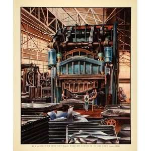  1939 Print Turret Top Forge Press Machinery General Motors 