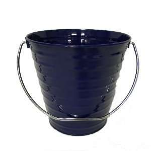  Metal Bucket Pail Gift Container Dark Blue Kitchen 
