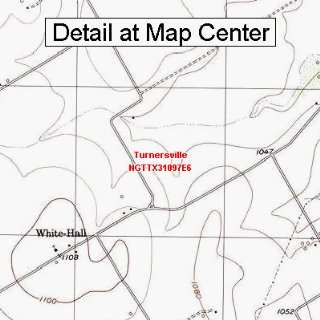   Topographic Quadrangle Map   Turnersville, Texas (Folded/Waterproof