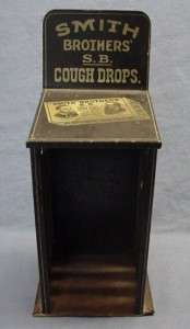 Antique Smith Brothers Cough Drops Store Counter Display Dispenser 