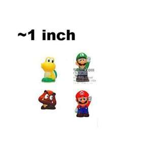   Figures Mario, Goomba, Luigi, and Koopa Troopa) Toys & Games