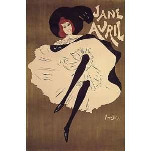  JANE AVRIL DANCE SHOW THEATRE FRENCH VINTAGE POSTER CANVAS 