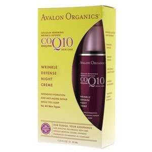  Avalon Organic Botanicals CoQ10 Wrinkle Defense Night 