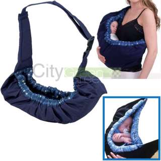   Baby Native Cradle Pouch Ring Sling Carrier Kid Wrap Bag Blue  