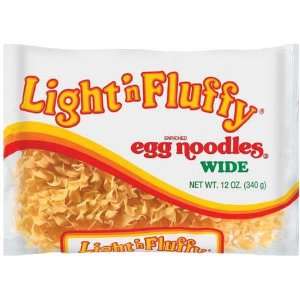 Light n Fluffy Egg Noodles Wide   12 Pack  Grocery 