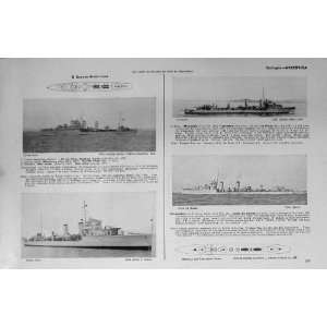   1953 54 Ships Destroyers Entre Rois Tucuman Catamarca