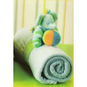 Tuc Tuc Elephant Knitted Baby Blanket. Circus Collection.