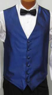 Mens Royal Blue Tuxedo Fullback Vest Prom Wedding M  