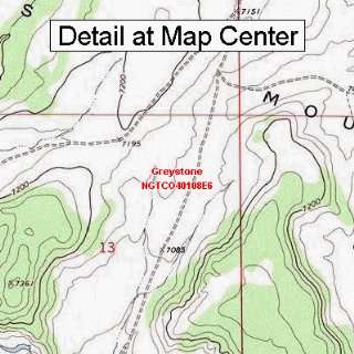  USGS Topographic Quadrangle Map   Greystone, Colorado 