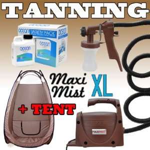   XL + TENT Sunless Spray Tanning KIT Machine Airbrush Tan MaxiMist BRN