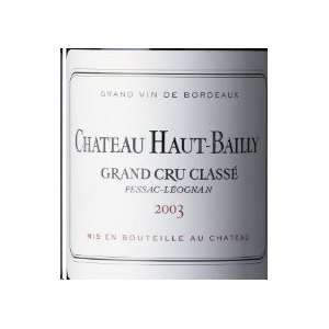  Chateau Haut bailly Pessac leognan 2003 750ML Grocery 