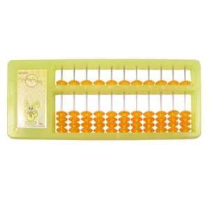   Yellow Plastic Frame 11 Rods Japanese Soroban Abacus Toy Toys & Games