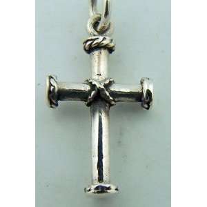  Petite Sterling Silver Nail of Jesus Cross Womens Medal Jewelry