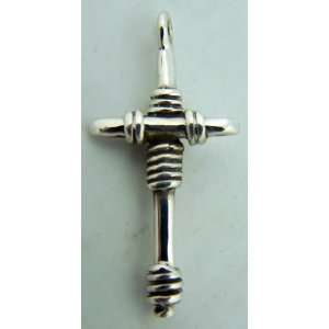    Solid Sterling Silver Nail of the Cross Jesus Crucifix Jewelry