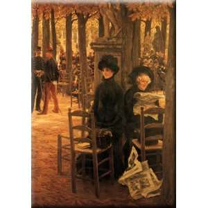  Letter L with Hats 21x30 Streched Canvas Art by Tissot 