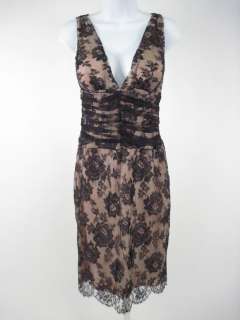 TULEH Pink and Black Lace Sleeveless Dress Size 6  