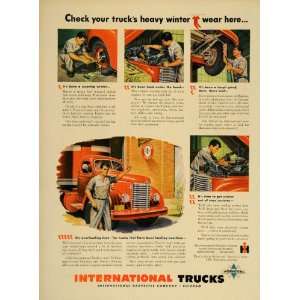  1949 Ad International Truck Mechanic IH Service Chicago 