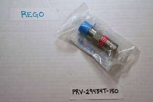 Rego SS Relief Valve   150 PSI   ASME   NEW/SEALED  