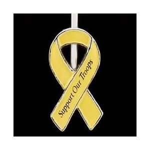   Keychain   ALEXX   SUPPORT OUR TROOPS YELLOW RIBBON