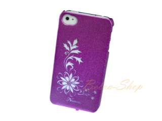   Crystal Purple Flower iPhone 4 / 4S Case using Swarovski Elements
